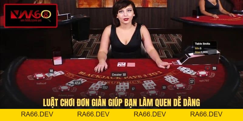 Blackjack VN168 - Trò Chơi Đánh Bài Trực Tuyến Hiện Đại - RA66.DEV