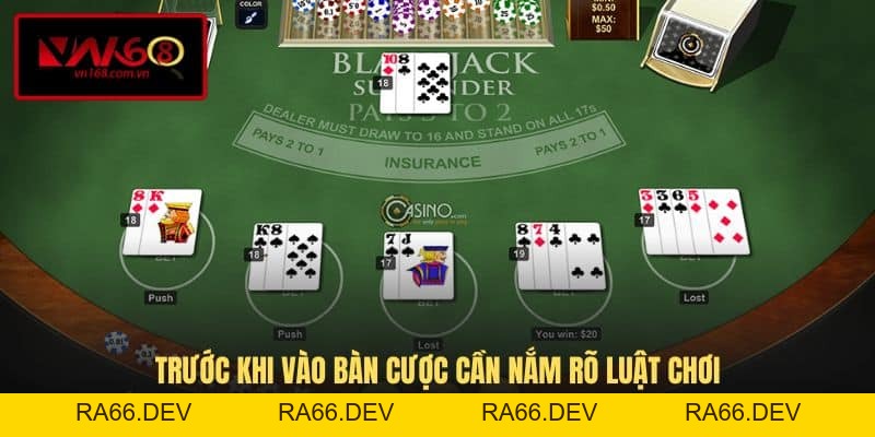 Blackjack VN168 - Trò Chơi Đánh Bài Trực Tuyến Hiện Đại - RA66.DEV